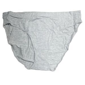 MeUndies Light Gray Feel Free Bikini Cut Panties N0363